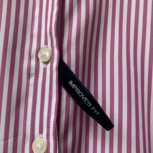 Hawes & Curtis Ladies Shirt Blouse Size 18 Pink Stripe Semi Fitted *NEW* - Picture 7 of 13